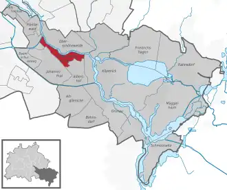 Ortsteile des Bezirks Treptow-Köpenick