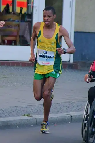 Hendrick Ramaala (Foto: Berlin-Marathon 2011) kam auf den siebzehnten Platz