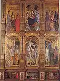 Marien Polyptychon, mit Zenale, um 1500, San Martino in Treviglio