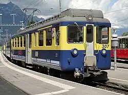 ABeh 4/4 I 307 im Bahnhof Wilderswil