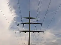 Betonmast (110 + 20 kV)