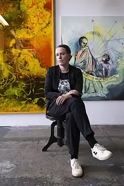 Bettina Scholz in ihrem Atelier