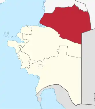 Lage im Oblys Mangghystau