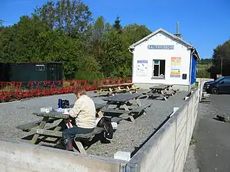 Bahnhof Kalterherberg mit Draisinen (2012)