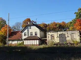 Empfangsgebäude der Staatsbahn (Gleisseite)