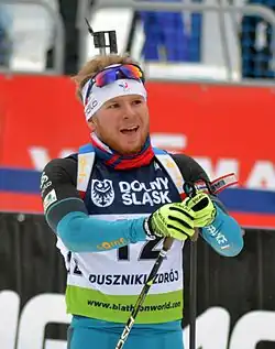 Bègue im Januar 2017 bei der Biathlon-Europameisterschaft in Duszniki-Zdrój