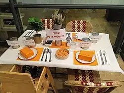 Reservierter Tisch eines Restaurants in Tel Aviv