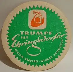 Bierdeckel der Brauerei (DDR)