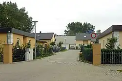 Biesdorfer Blumenwiese, Sicht ab Charlottenstraße