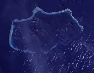 NASA-Bild des Bikini-Atolls