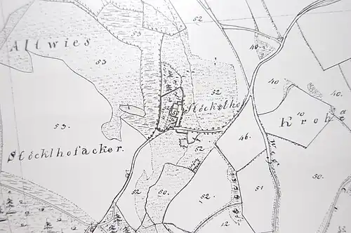Uraufnahmeblatt Stöcklhof (1836)