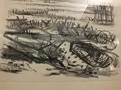 Blick über ein Kampfgelände, 1937 (Sammlung Maike Bruhns)