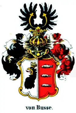 Wappen der Herren von Busse nach Leonhard Dorst, (1748)[11]