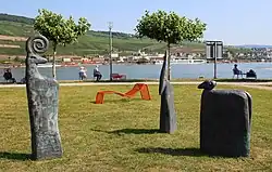 Einhörner und Widder (2008) im Hafenpark Bingen am Rhein