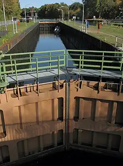 Schleuse Bischofs-werder im Oktober 2009