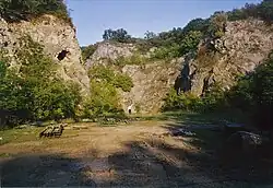 Kaisersteinbruch, Eingang in die Kulturlandschaft Blauer Bruch