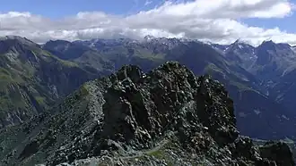 Blick über die Blauspitze Richtung Ostsüdost
