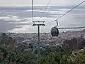 Blick über Funchal aus der Seilbahn