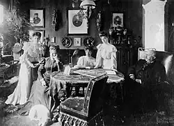 Großbürgerlicher Salon, Kiel, Foto (etwa 1895)