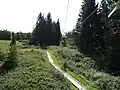 Blick auf die Sommerrodelbahn