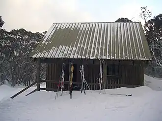Bluff Spur Hut am Mount Stirling