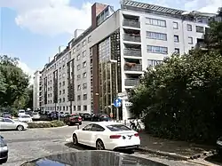 Blick von der Neuen Blumenstraße auf 38–41
