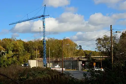 Opelspange Brückenbau Schattenbachstrasse (2013)