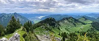 Rinnerspitz (Bildmitte) von der Bodenschneid