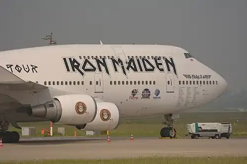 Ed Force One – Liste der Veranstaltungsorte unterhalb des Cockpits