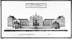 Gartenseite (Zeichnung, Franz Ludwig Madler, Dezember 1782)