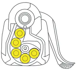 5-Schuss-Trommelmagazin einer Steyr SSG 69