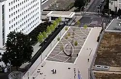 Sogenannte Mercatorfläche in Bonn-Gronau, Deutschland