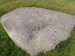 Felsritzung von Lille Strandbygård