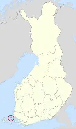 Lage von Brändö in Finnland
