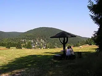 Brückenberg (im Hintergrund) und Ellbogen bei Wildenthal