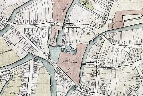 Karte der Stadt Braunschweig von Friedrich Wilhelm Culemann, 1798.