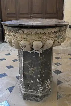 Inschrift am Beckenrand