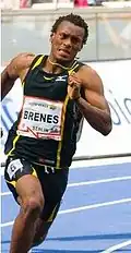 Nery Brenes Rang acht in 45,41 s