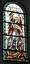 Nordöstliches Kirchenfenster im Presbyterium mit Darstellung des Erzengels Michael