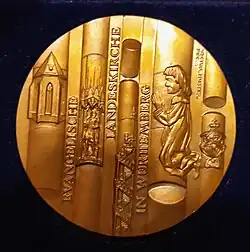 Rückseite der Brenz-Medaille in Bronze
