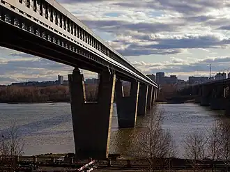 Metrobrücke Nowosibirsk