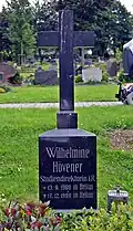 Grabkreuz für Wilhelmine Hövener