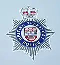 Polizeistern der British Transport Police