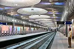 Bahnsteige des Britomart Transport Centre