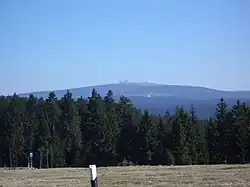 Blick von der Harzhochstraße auf den Brocken