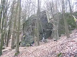 Brohmfels der Gabbro-Klippen des Frankenstein-Magnetberges.