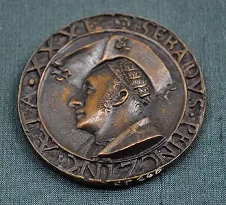 Ratsherr Sebald Pfinzing (1487–1537), Bronzemedaille von 1518