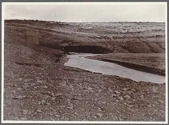 Gletschertor des Brúarjökull um 1900