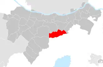 Lage der Gemeinde Bruck an der Leitha im Bezirk Bruck an der Leitha (anklickbare Karte)