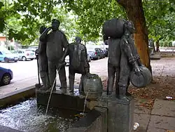 Der Bierbrauerbrunnen in der Nordansicht